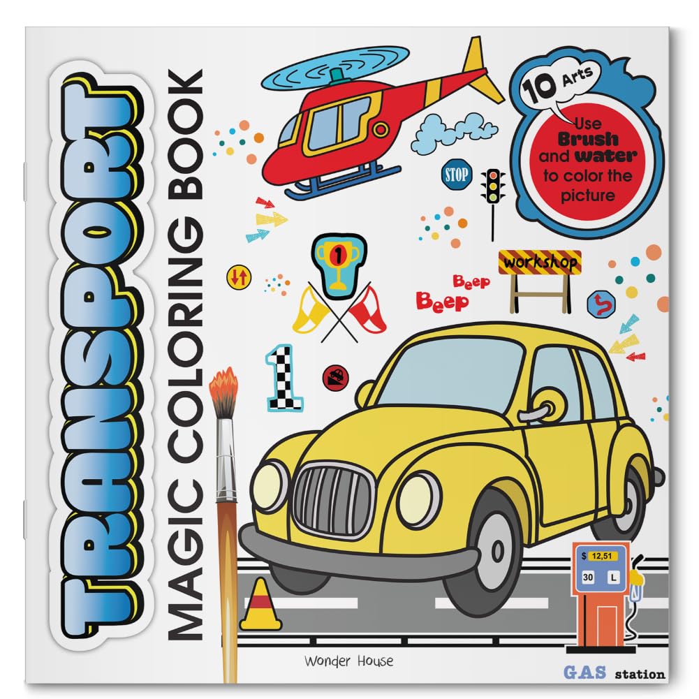 Transport Magic Coloring Book