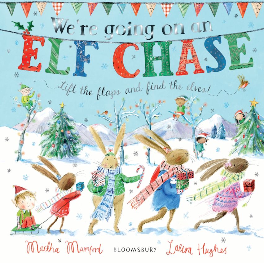 (Board Book) We're Going on an Elf Chase