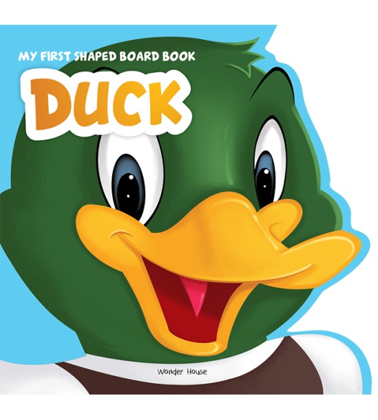 My First Shaped Board Book - Duck, Die-Cut Animals, Picture Book for Children