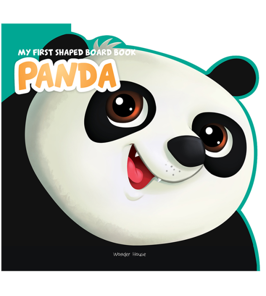 My First Shaped Board Book - Panda, Die-Cut Animals, Picture Book for Children