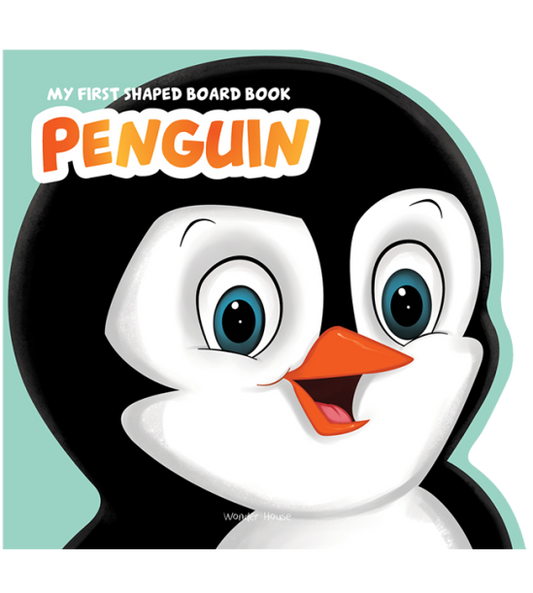 My First Shaped Board Book - Penguin, Die-Cut Animals, Picture Book for Children