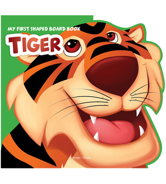 My First Shaped Board Book - Tiger, Die-Cut Animals, Picture Book for Children