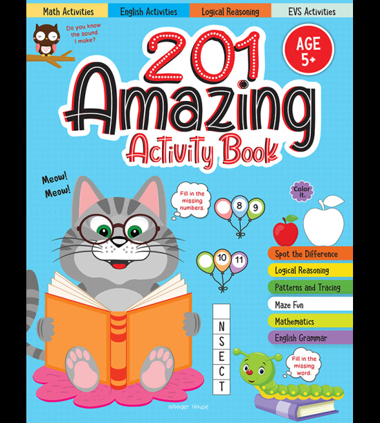 201 Amazing Activity Book - Fun Activities and Puzzles For Children: Spot The Difference, Logical Re