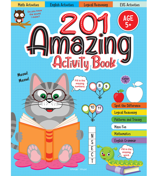 201 Amazing Activity Book - Fun Activities and Puzzles For Children: Spot The Difference, Logical Re