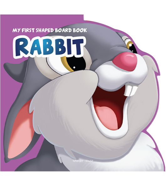 My First Shaped Board Book: Illustrated Rabbit - Animal Picture Book for Kids Age 2+ Board book