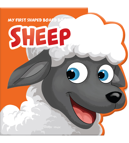 My First Shaped Board Book: Illustrated Sheep - Animal Picture Book for Kids Age 2+ Board book