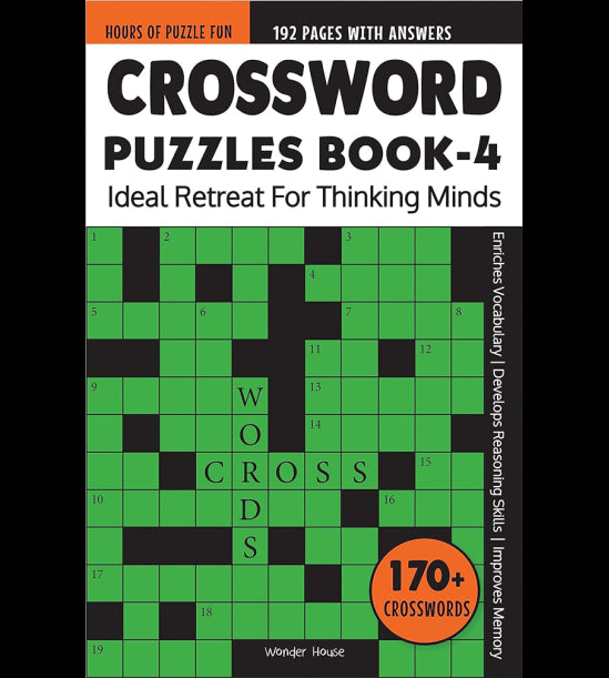 Crossword Puzzles Book 4 : Ideal Retreat For Thinking Minds
