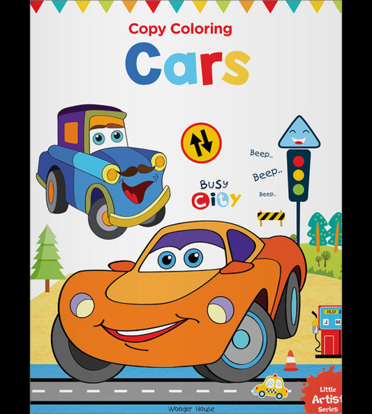 Little Artist Series Cars: Copy Colour Books