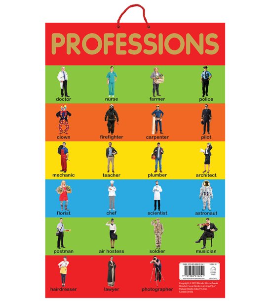 Professions - Early Learning Educational Posters For Children: Perfect For Kindergarten, Nursery and