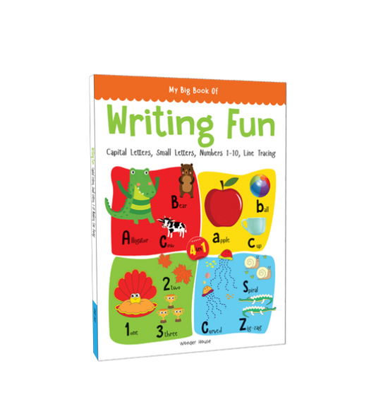My Big Book of Writing Fun : Write And Practice Capital Letters, Small Letters, Numbers 1 To 10 And