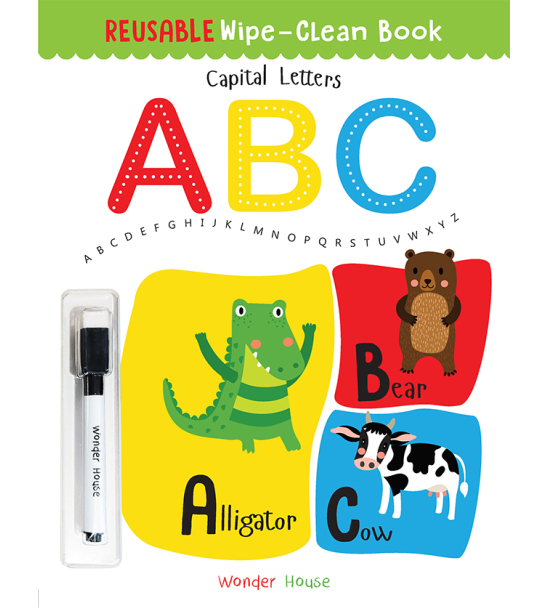 Reusable Wipe And Clean Book - Capital Letters : Write And Practice Capital Letters