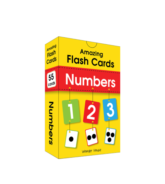 Amazing Flash Cards Numbers: Early Development of Preschool Toddler (55 Cards)