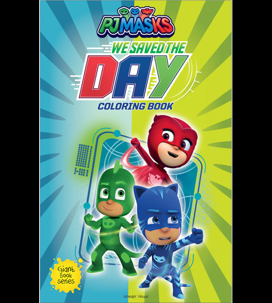We saved the Day: PJ Masks - Giant Coloring Book For Children