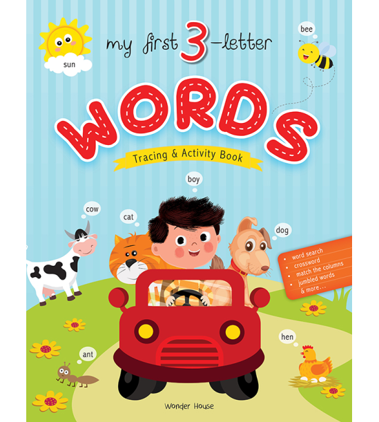 My First 3 Letter Words : Tracing And Activity Book