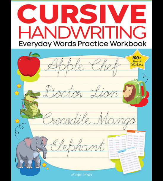 Cursive Handwriting - Everyday Words: Practice Workbook For Children