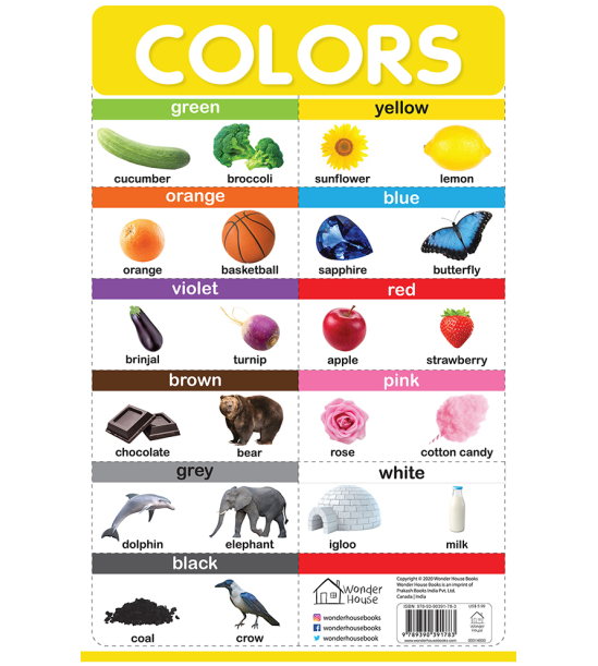 Colors - My First Early Learning Wall Posters: For Preschool, Kindergarten, Nursery And Homeschoolin