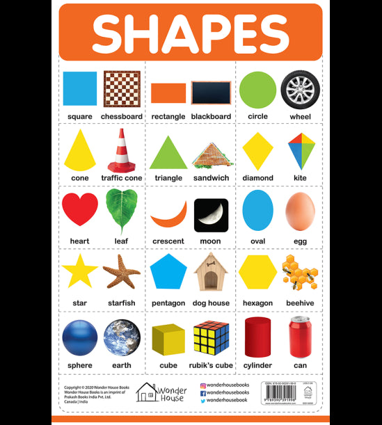 Shapes - My First Early Learning Wall Chart: For Preschool, Kindergarten, Nursery And Homeschooling