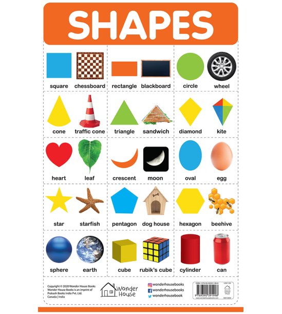 Shapes - My First Early Learning Wall Chart: For Preschool, Kindergarten, Nursery And Homeschooling