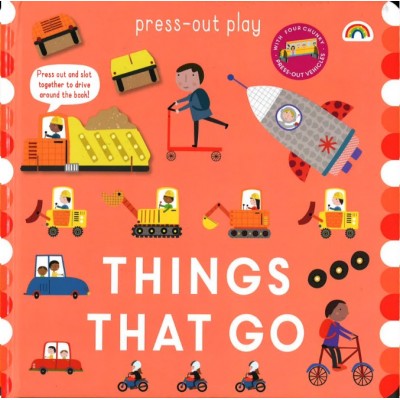 (Board Book) Press Out Play - Things that go!