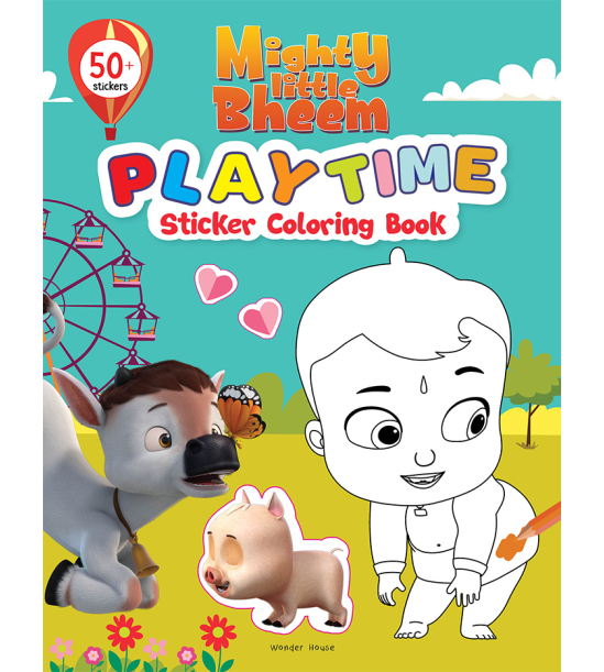 Mighty Little Bheem - Playtime : Sticker And Coloring Fun Activity Book