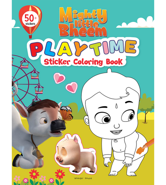 Mighty Little Bheem - Playtime : Sticker And Coloring Fun Activity Book