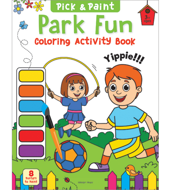 Pick and Paint Coloring Activity Book For Kids: Park fun