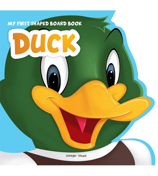 My First Shaped Board Book - Duck, Die-Cut Animals, Picture Book for Children