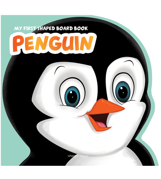 My First Shaped Board Book - Penguin, Die-Cut Animals, Picture Book for Children