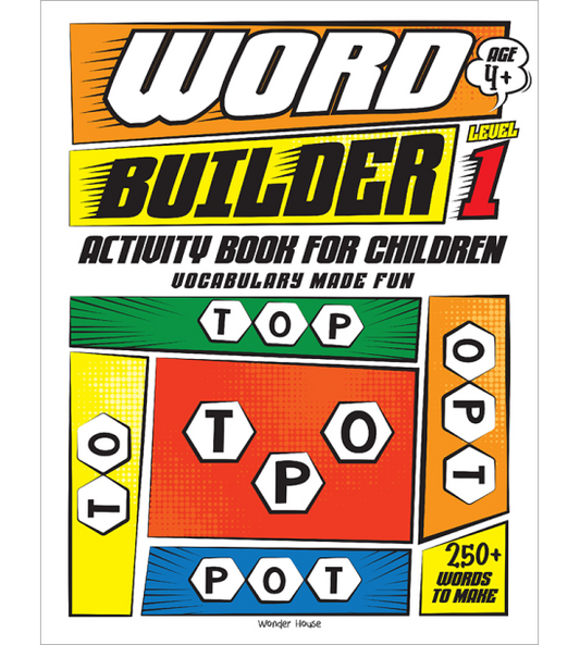 Word Builder Activity Book For Children - Make Meaningful Words With The Given Letters - Level 1