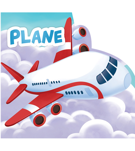 My First Shaped Board Book For Children: Transport - Airplane