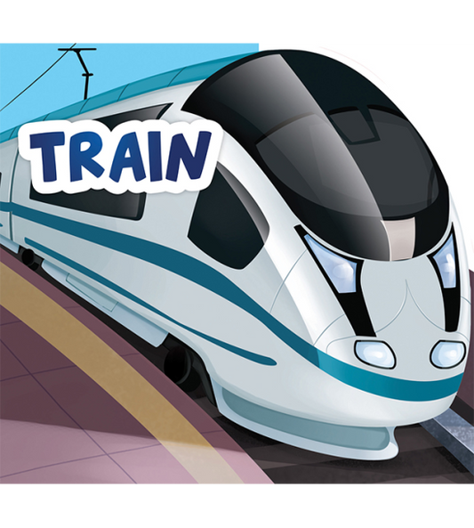 My First Shaped Board Book For Children: Transport - Train