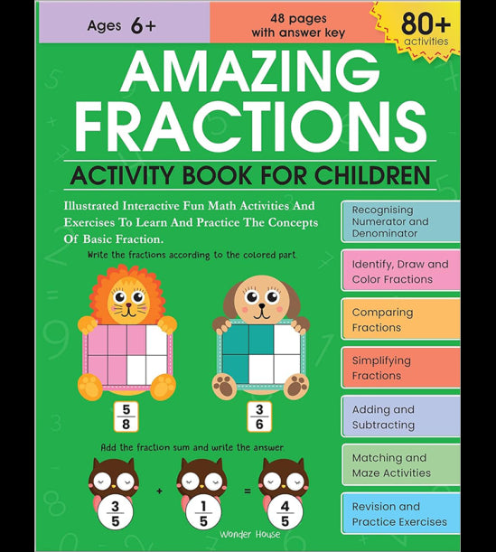 Amazing Fractions :  Activity Book for Children