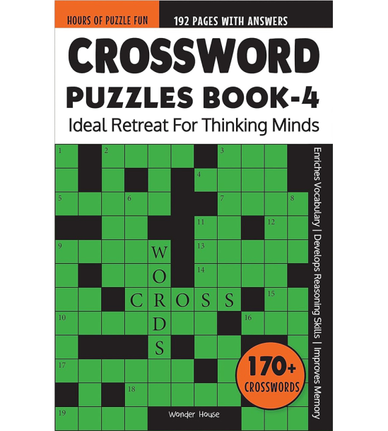 Crossword Puzzles Book 4 : Ideal Retreat For Thinking Minds