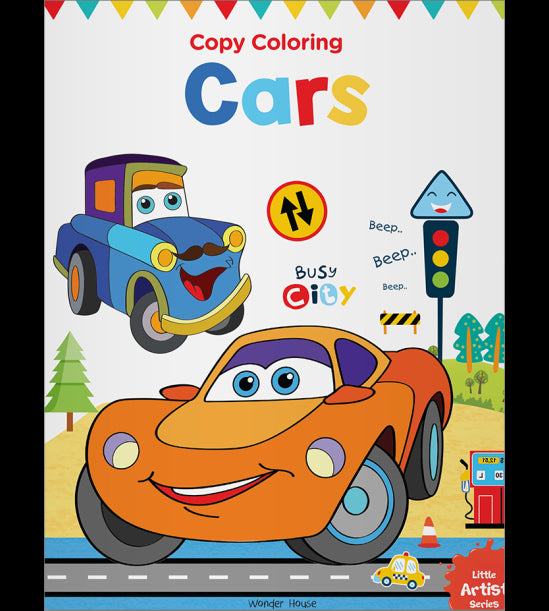 Little Artist Series Cars: Copy Colour Books