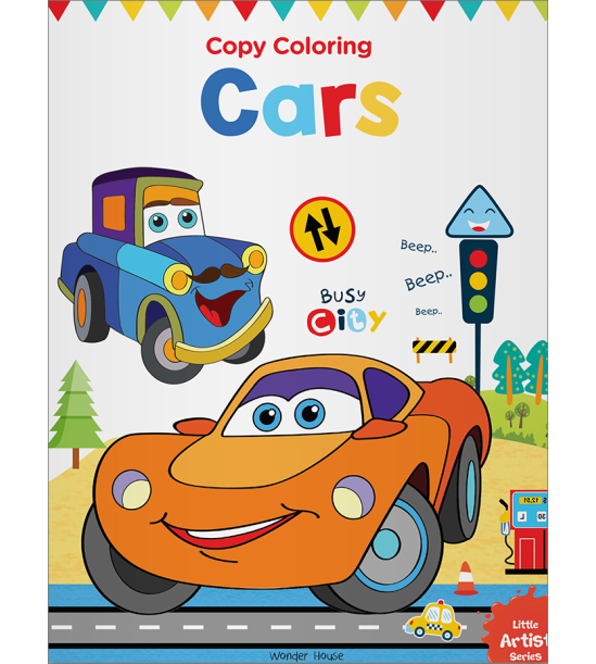 Little Artist Series Cars: Copy Colour Books