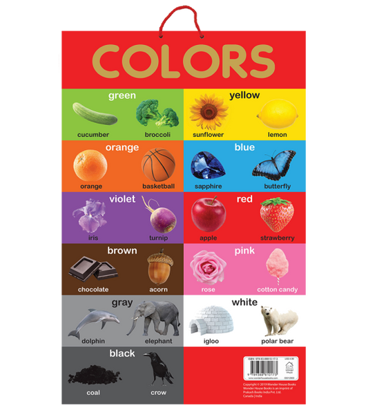Colors - Early Learning Educational Posters For Children: Perfect For Kindergarten, Nursery and Home