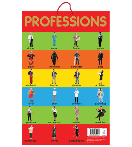 Professions - Early Learning Educational Posters For Children: Perfect For Kindergarten, Nursery and