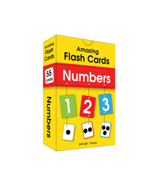 Amazing Flash Cards Numbers: Early Development of Preschool Toddler (55 Cards)