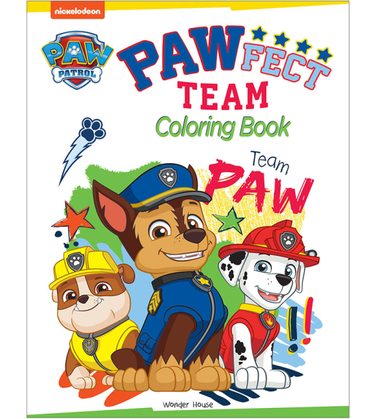 Pawfect Team: Paw Patrol Coloring Book For Kids