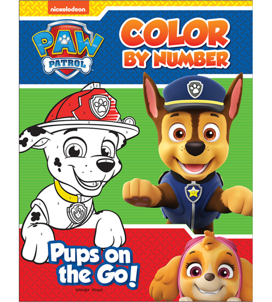 Pups on the Go: Paw Patrol, Color By Number Activity Book