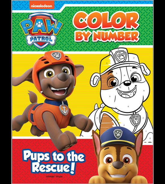 Pups to the Rescue: Paw Patrol, Color By Number Activity Book