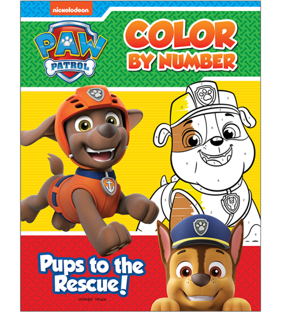 Pups to the Rescue: Paw Patrol, Color By Number Activity Book