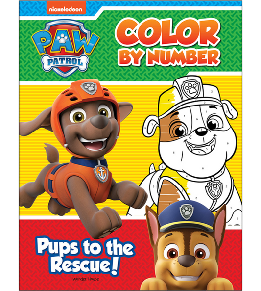 Pups to the Rescue: Paw Patrol, Color By Number Activity Book