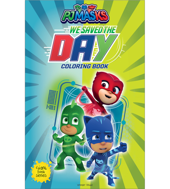 We saved the Day: PJ Masks - Giant Coloring Book For Children