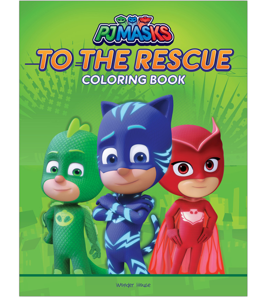 PJ Masks To The Rescue: Coloring Book For Kids
