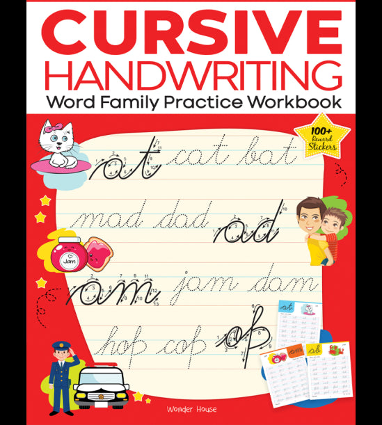 Cursive Handwriting - Word Family: Practice Workbook For Children