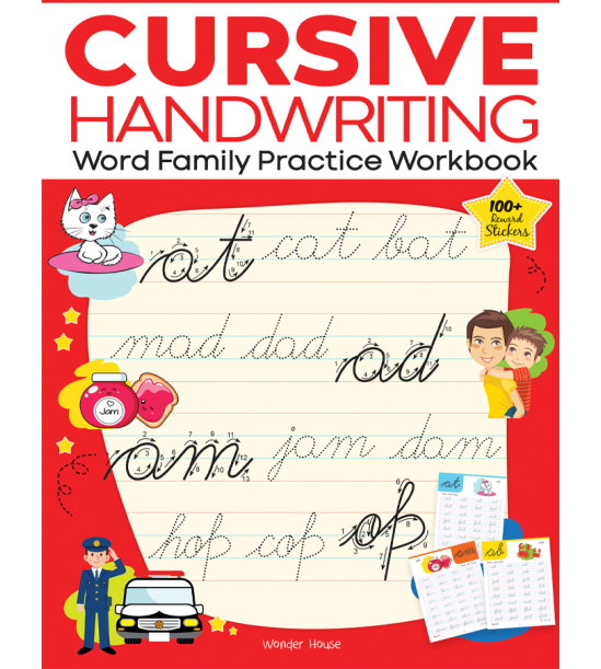 Cursive Handwriting - Word Family: Practice Workbook For Children