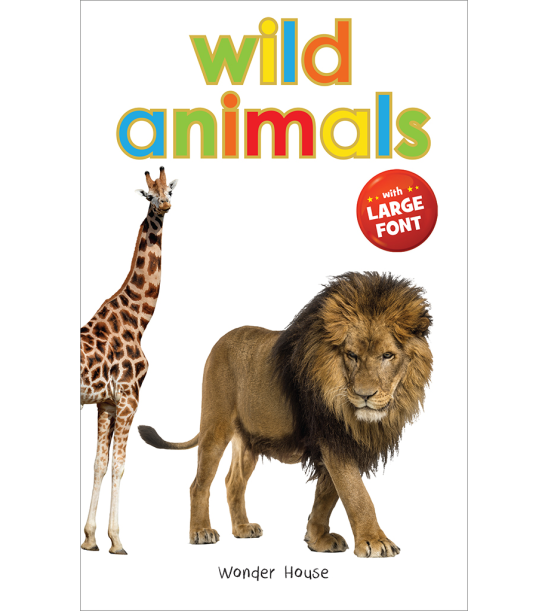 Wild Animals - Early Learning Board Book With Large Font : Big Board Books Series