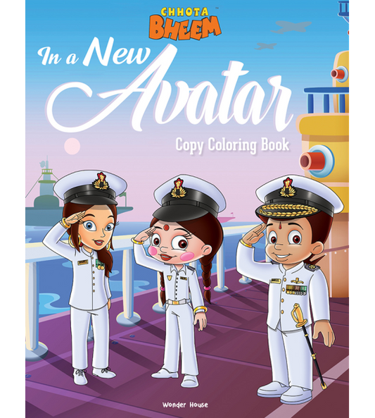 Chhota Bheem - In a new Avatar: Copy Coloring Book For Kids